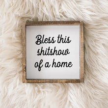 Load image into Gallery viewer, Bless This Wood Sign