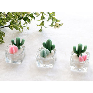 Cactus and Succulent Tea Light Candle