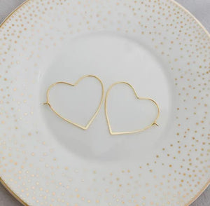 Heart Hoops - Oh So Lovely - Gold/Silver