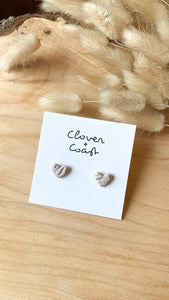 Love Hearts Clay Stud Earrings - Clover + Coast