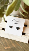 Load image into Gallery viewer, Love Hearts Clay Stud Earrings - Clover + Coast