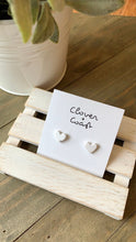 Load image into Gallery viewer, Love Hearts Clay Stud Earrings - Clover + Coast