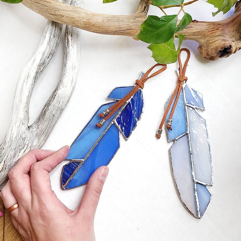 Feather Ornament - Glimpse Glass