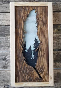 Forest Feather Wall Art - Westcoastkitsch