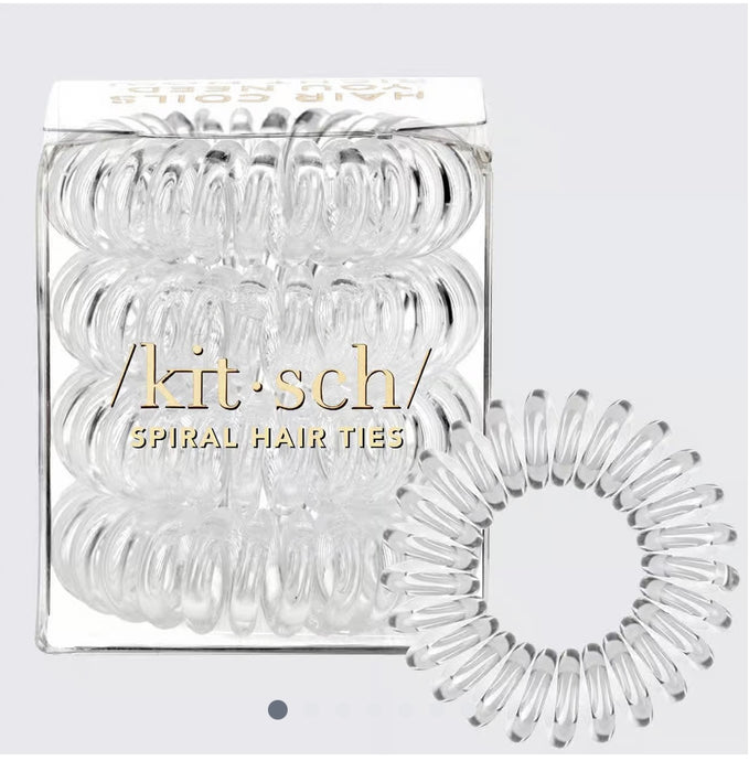 Spiral Hair Ties (set of 4) - 2 Colours - Kitsch