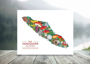 Vancouver Island Print - Mushrooms-Nicola North Art