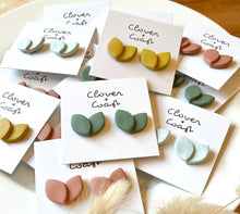 Load image into Gallery viewer, Tulip Clay Earrings - Clover + Coast