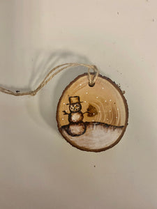 Honeybeezigns Assorted Wood Burned Holiday Ornaments