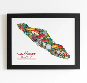 Vancouver Island Print - Mushrooms-Nicola North Art