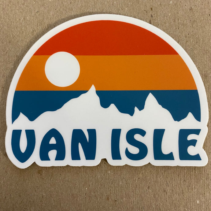 Retro Van Isle Sticker
