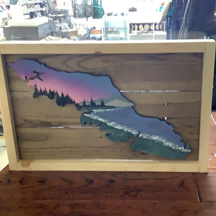 Tofino Sunset Vancouver Island Wall Art - Westcoastkitsch