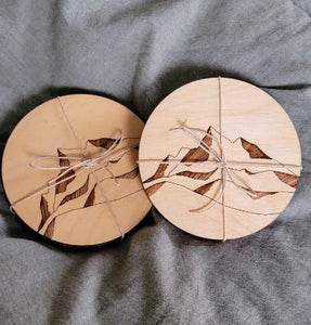 Wooden Engraved Coasters - Bellamy Home Studio