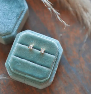 Square CZ Studs - Oh So Lovely