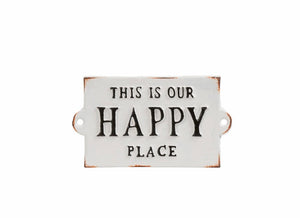 Our Happy Place Sign - Abbott